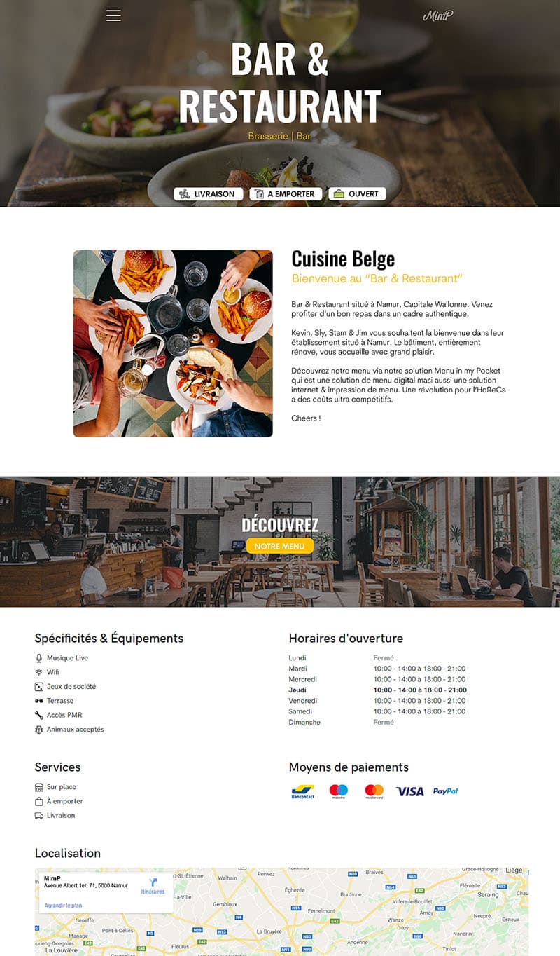 Le site internet de votre établissement